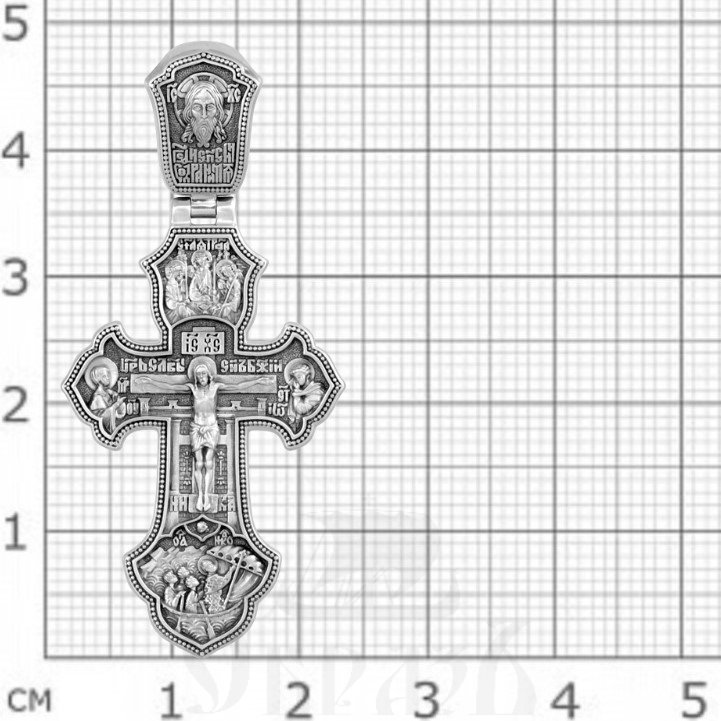 крест «распятие. спас нерукотворный. архангел михаил», серебро 925 проба (арт. 101.560)