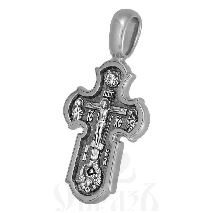 крест «господь вседержитель. икона божией матери «нерушимая стена», серебро 925 проба (арт. 101.834)